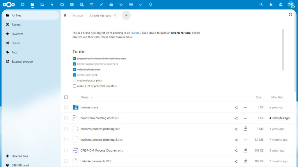 Rich workspaces in Nextcloud Hub 3