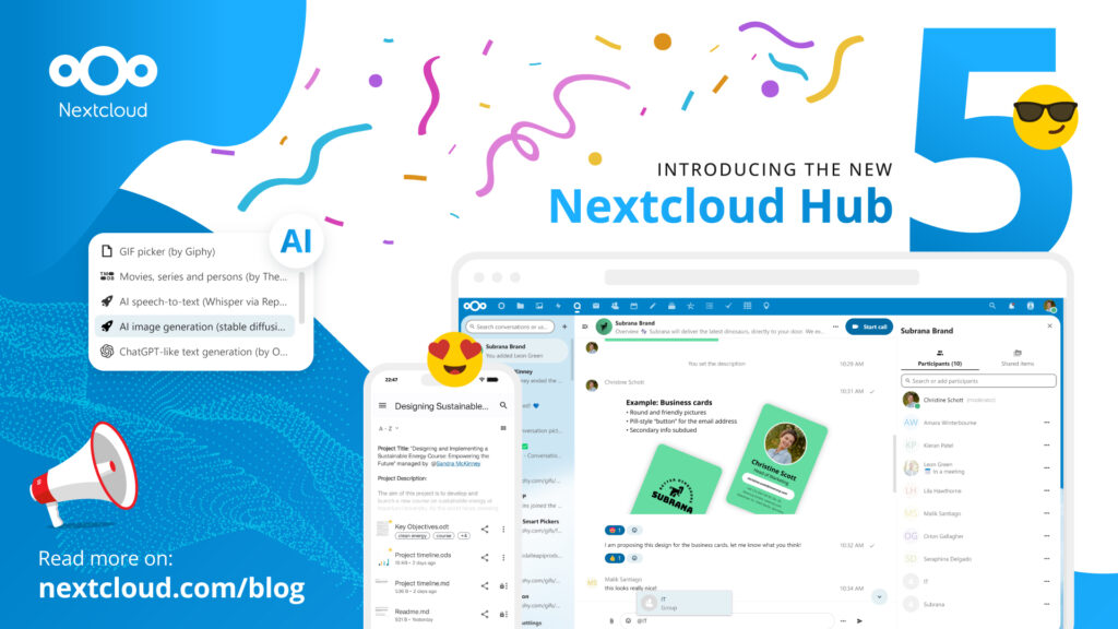 Nextcloud Hub 5 - open source collaboration platform