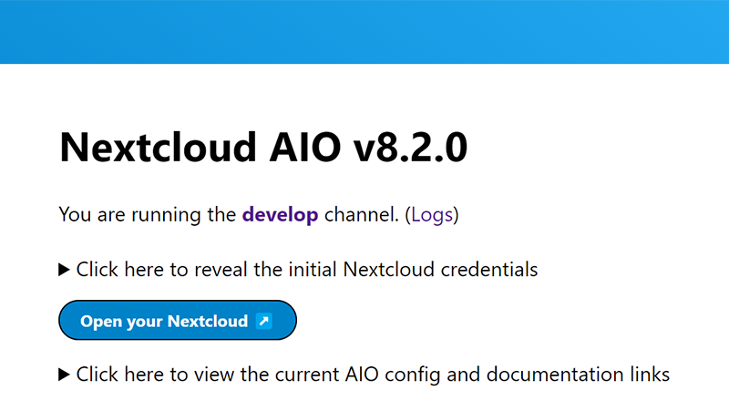 Nextcloud AIO 8.2.0