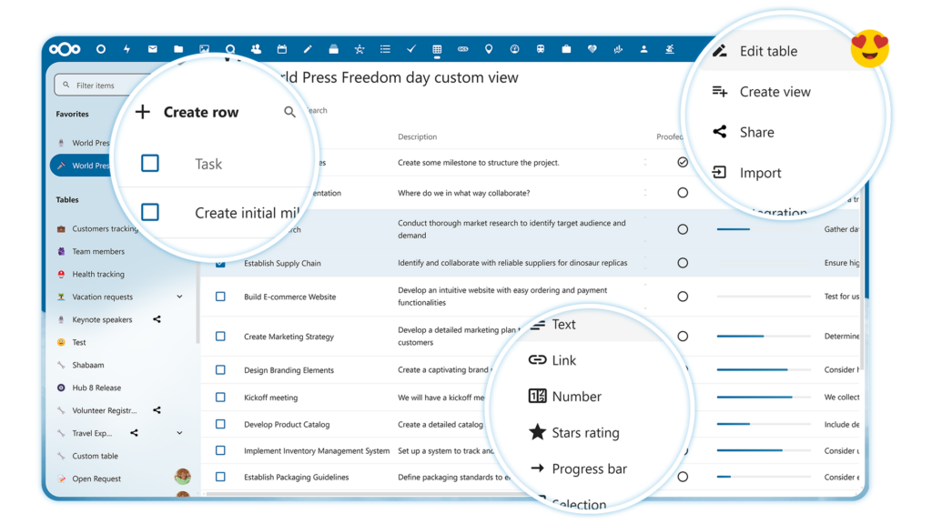 Nextcloud-Hub8-tables-features