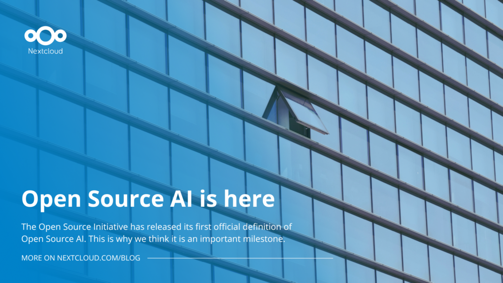 Open-source AI is here - Nextcloud